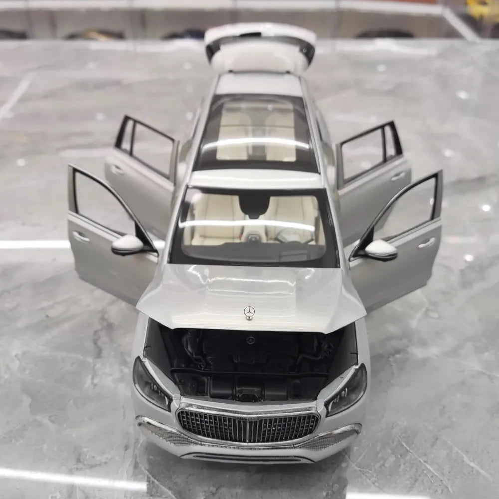 [Paragon] 1:18 Mercedes-Maybach 2019 GLS 600 argent voiture miniature Die-Cast
