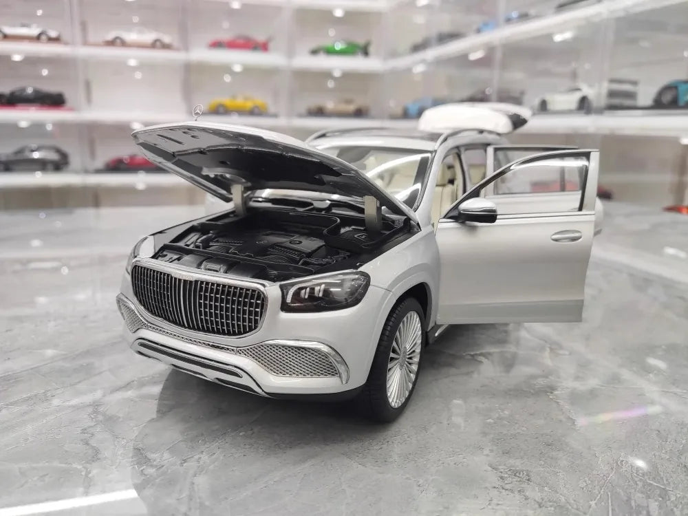 [Paragon] 1:18 Mercedes-Maybach 2019 GLS 600 argent voiture miniature Die-Cast