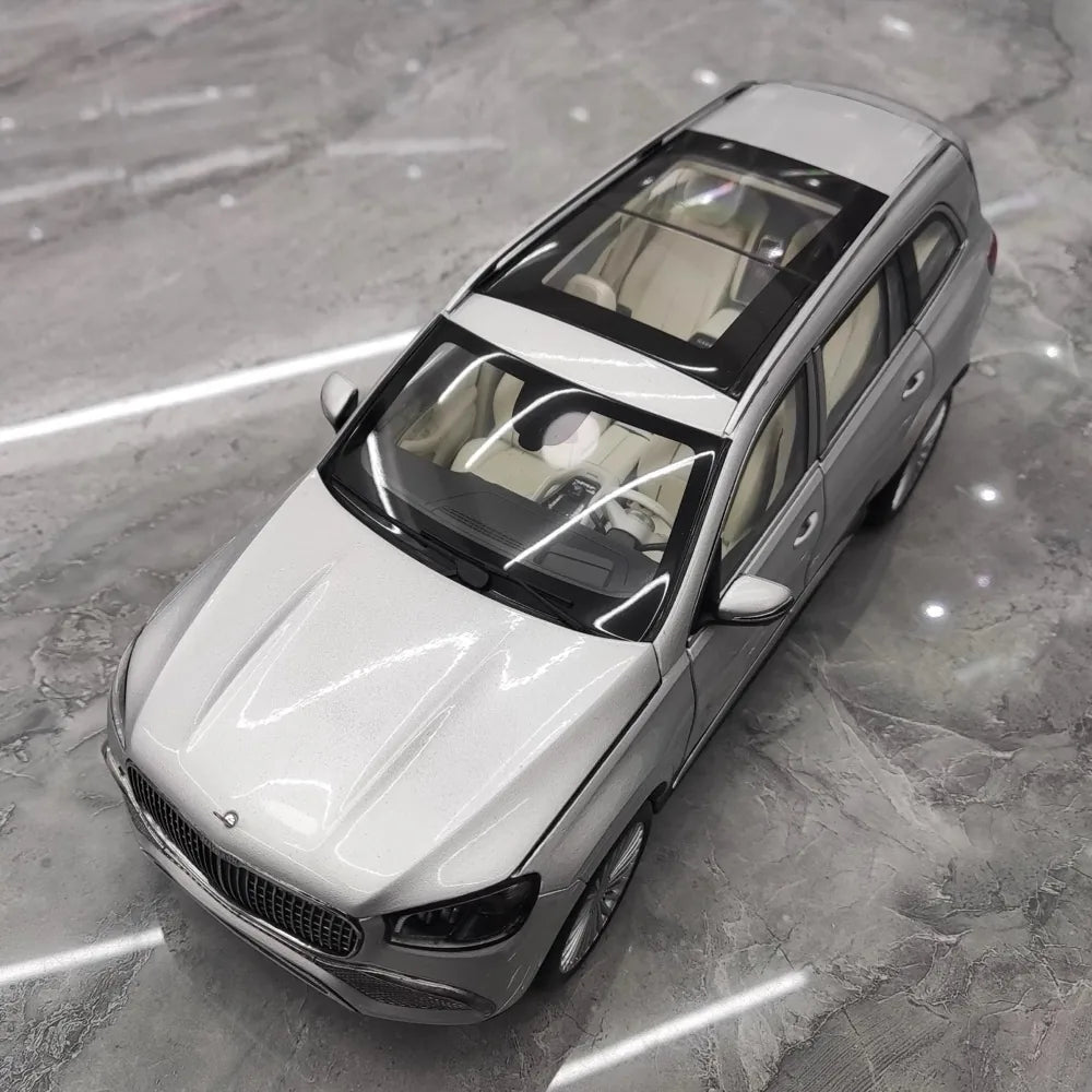 [Paragon] 1:18 Mercedes-Maybach 2019 GLS 600 Silver Model Car Die-Cast