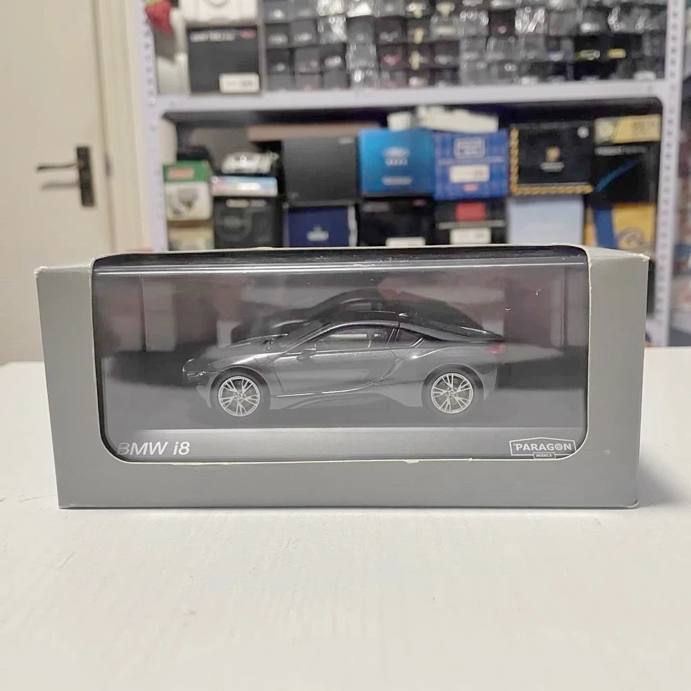 [Paragon] 1:43 BMW 2014 I12 i8 grigio modellino di auto Die-Cast