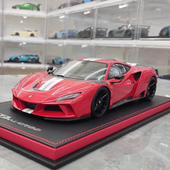 [Peako] 1:18 Ferrari 2021 F8 N-Largo Italy Stripe Novitec Model Car Resin