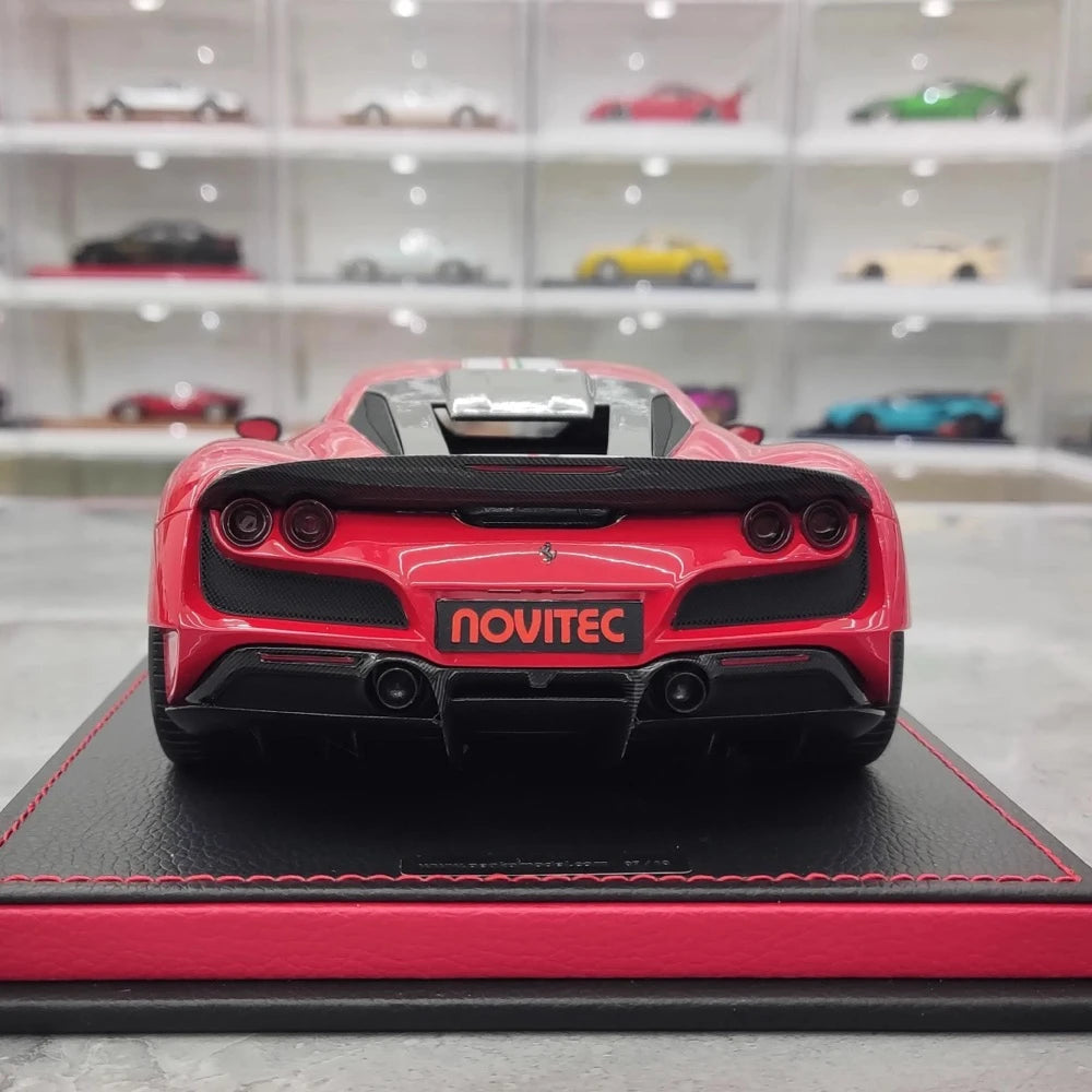 [Peako] 1:18 Ferrari 2021 F8 N-Largo Italy Stripe Novitec voiture miniature Resin