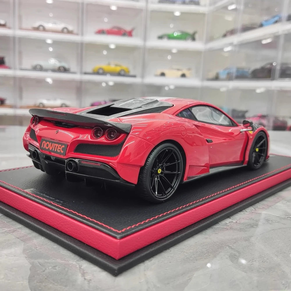 [Peako] 1:18 Ferrari 2021 F8 N-Largo Italy Stripe Novitec Model Car Resin