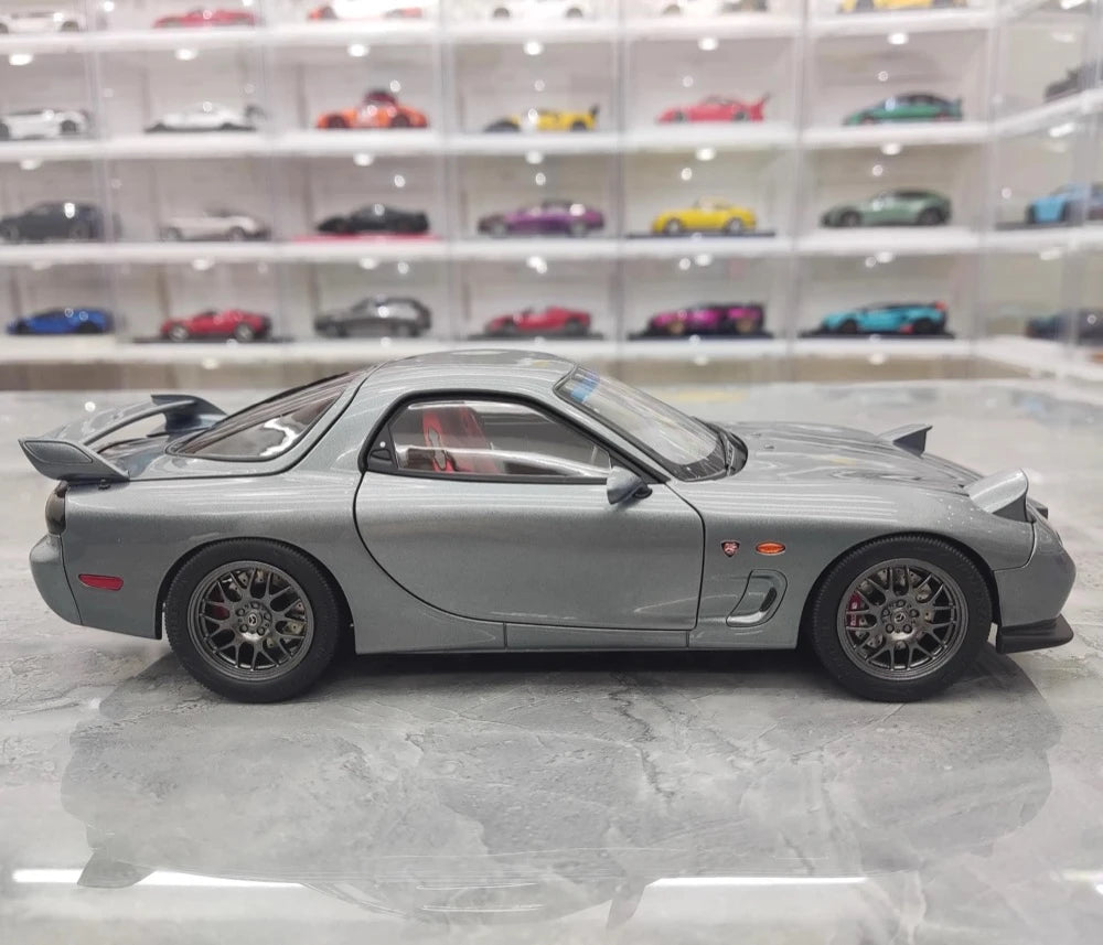 [Polar Master] 1:18 Mazda 1992 RX-7 FD gris voiture miniature Die-Cast