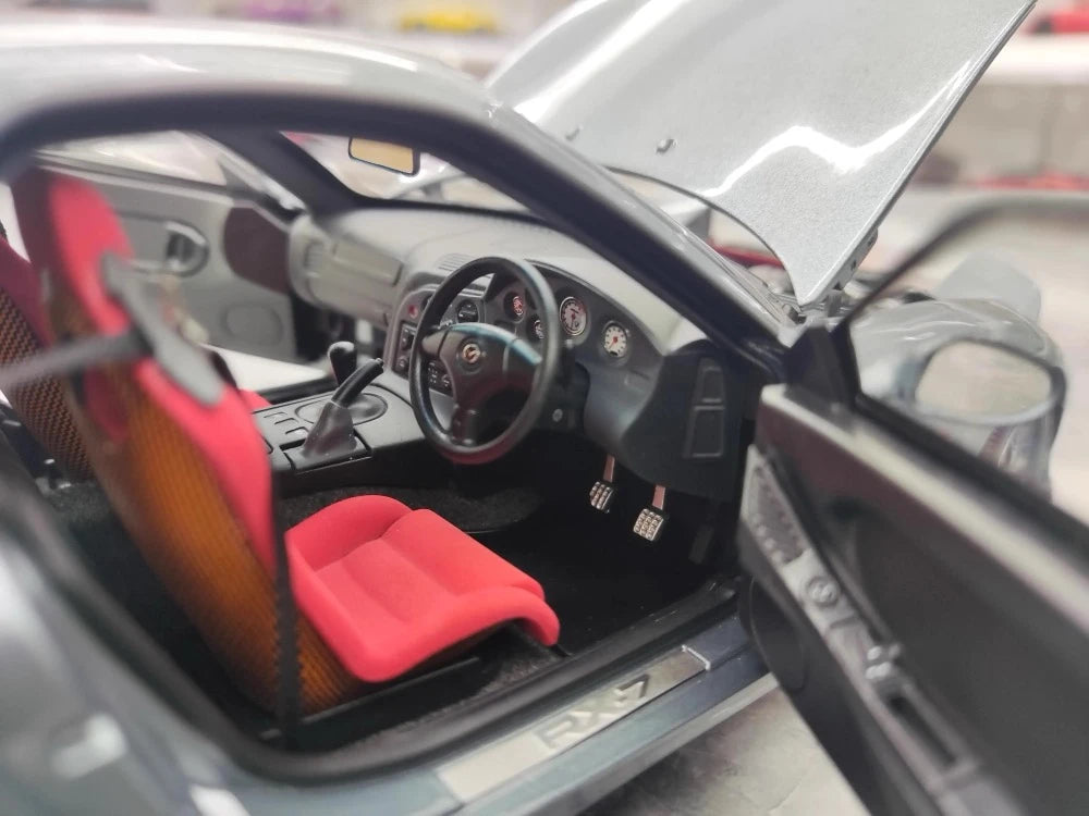 [Polar Master] 1:18 Mazda 1992 RX-7 FD grå modellbil Die-Cast