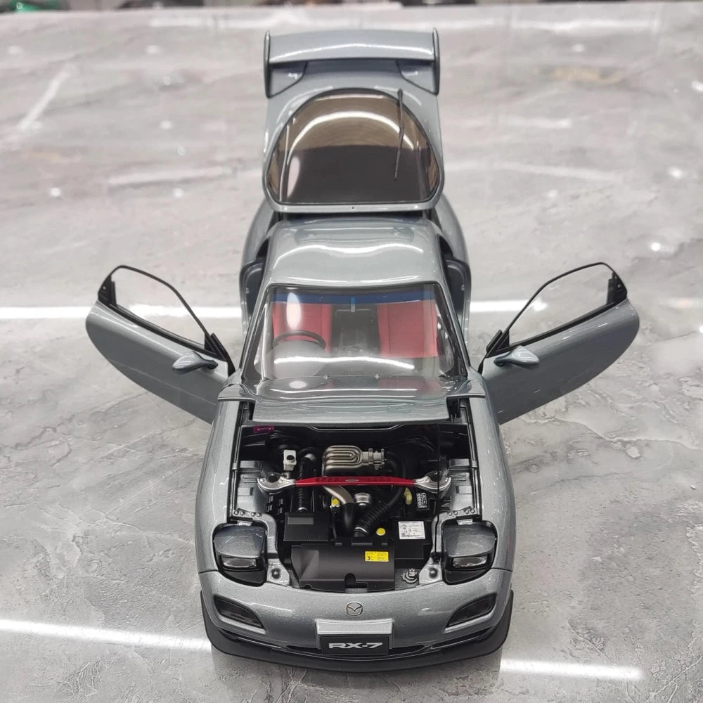 [Polar Master] 1:18 Mazda 1992 RX-7 FD grå modellbil Die-Cast