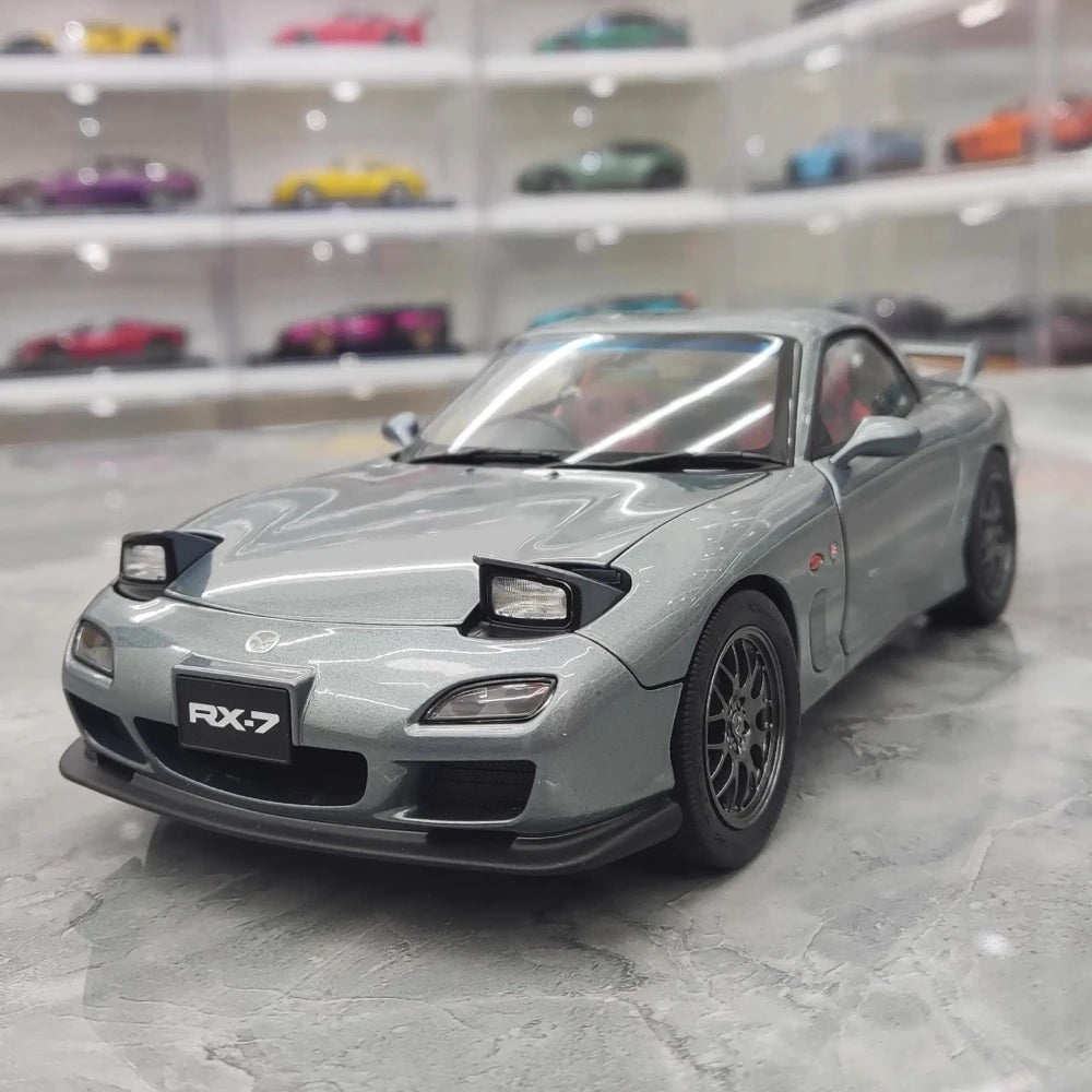 [Polar Master] 1:18 Mazda 1992 RX-7 FD grå modellbil Die-Cast