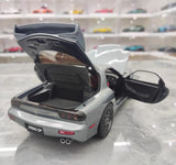 [Polar Master] 1:18 Mazda 1992 RX-7 FD grå modellbil Die-Cast