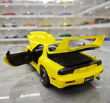 [Polar Master] 1:18 Mazda 1992 RX-7 FD Yellow Model Car Die-Cast
