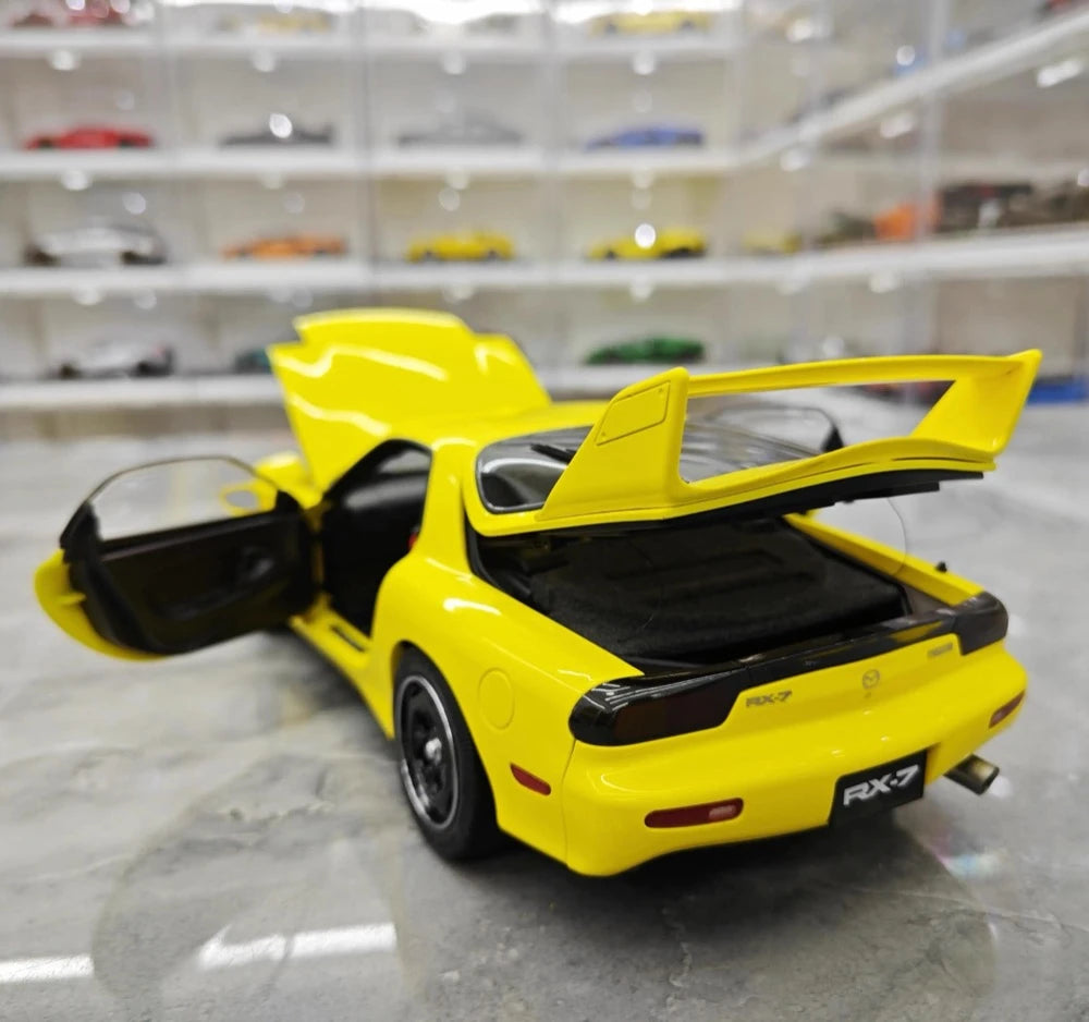 [Polar Master] 1:18 Mazda 1992 RX-7 FD Yellow Model Car Die-Cast