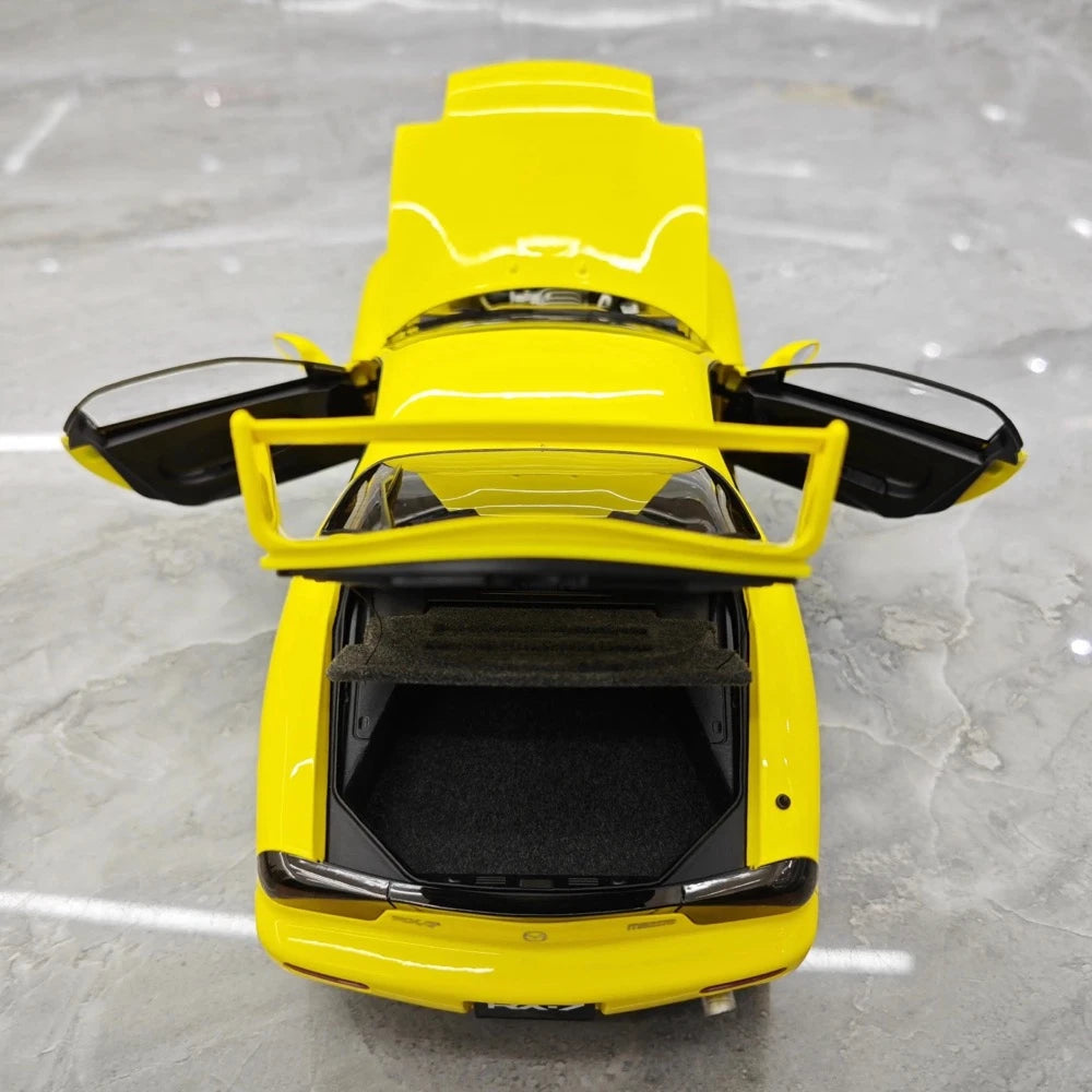 [Polar Master] 1:18 Mazda 1992 RX-7 FD Yellow Model Car Die-Cast