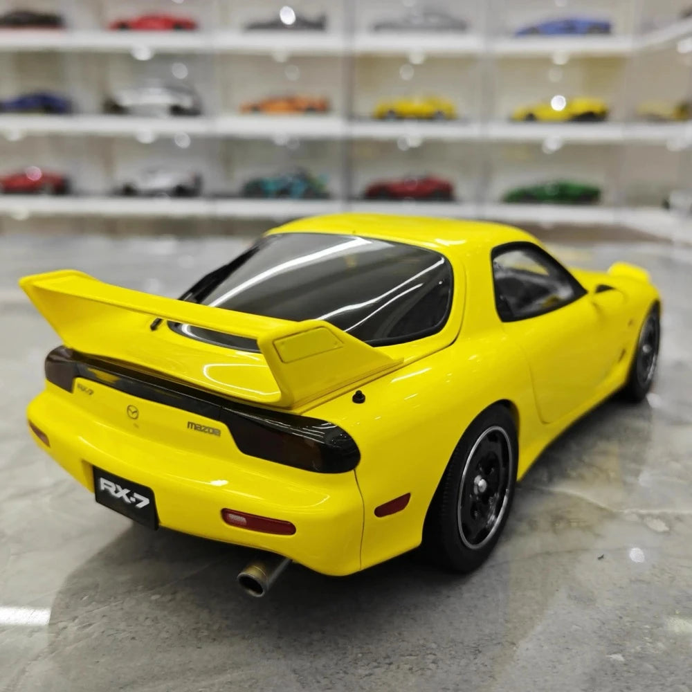 [Polar Master] 1:18 Mazda 1992 RX-7 FD Yellow Model Car Die-Cast