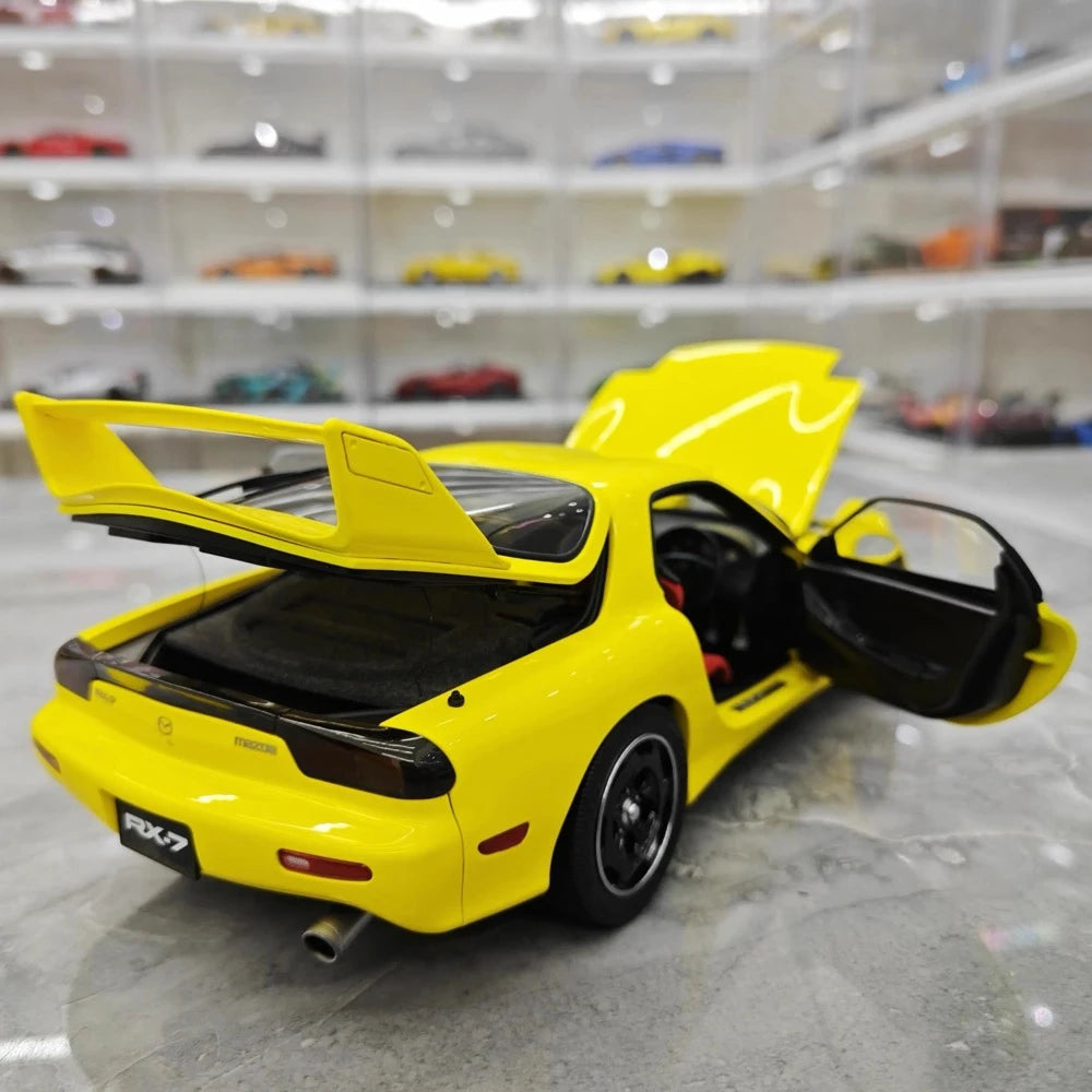 [Polar Master] 1:18 Mazda 1992 RX-7 FD Yellow Model Car Die-Cast