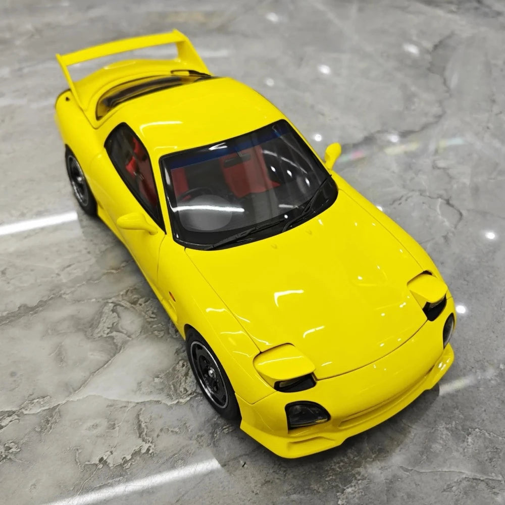 [Polar Master] 1:18 Mazda 1992 RX-7 FD Yellow Model Car Die-Cast