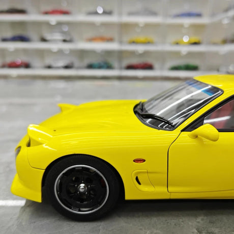 [Polar Master] 1:18 Mazda 1992 RX-7 FD Yellow Model Car Die-Cast