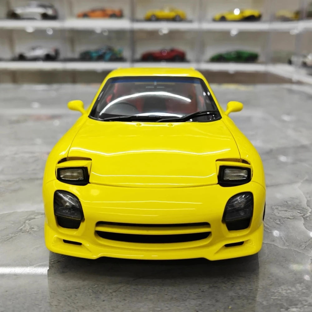 [Polar Master] 1:18 Mazda 1992 RX-7 FD Yellow Model Car Die-Cast