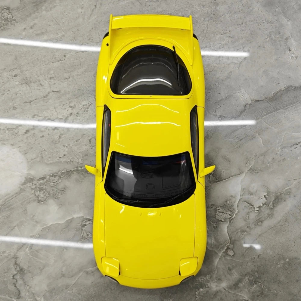 [Polar Master] 1:18 Mazda 1992 RX-7 FD Yellow Model Car Die-Cast
