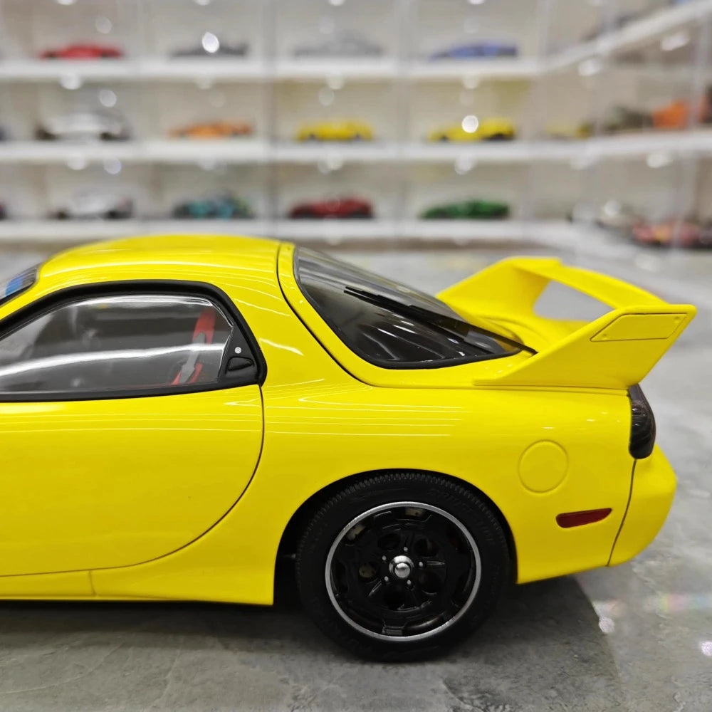 [Polar Master] 1:18 Mazda 1992 RX-7 FD Yellow Model Car Die-Cast