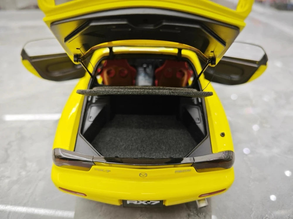 [Polar Master] 1:18 Mazda 1992 RX-7 FD Yellow Model Car Die-Cast