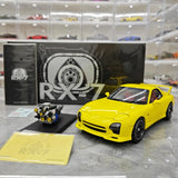 [Polar Master] 1:18 Mazda 1992 RX-7 FD Yellow Model Car Die-Cast