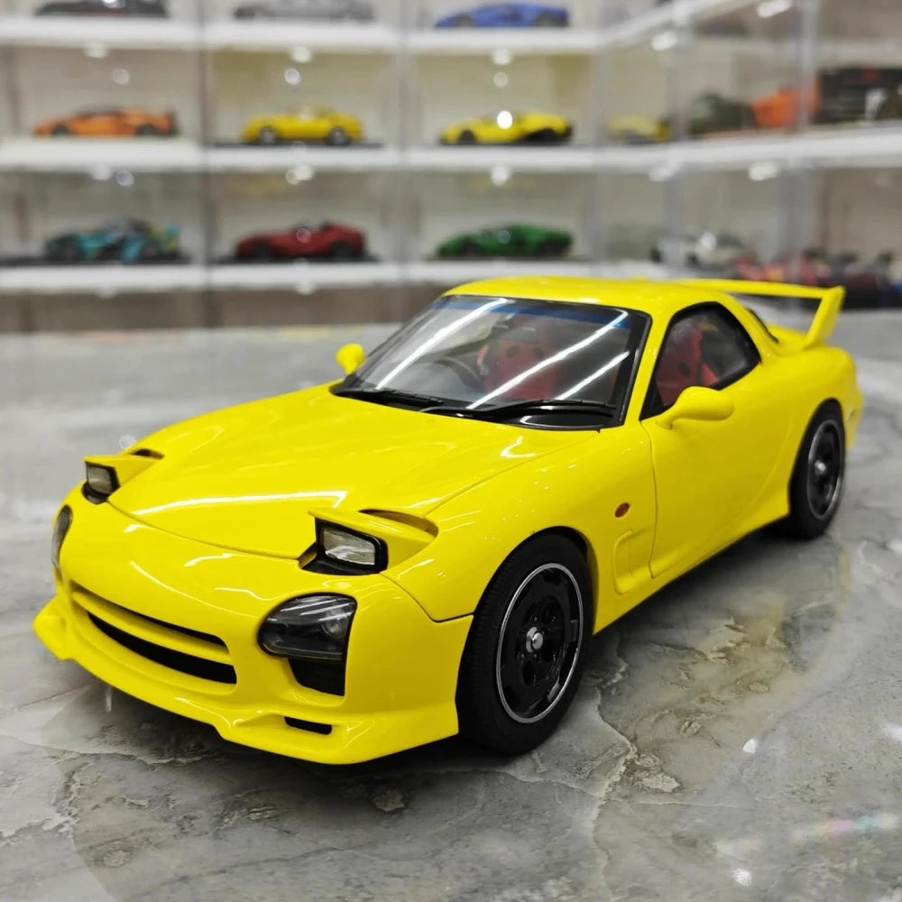 [Polar Master] 1:18 Mazda 1992 RX-7 FD Yellow Model Car Die-Cast