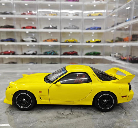 [Polar Master] 1:18 Mazda 1992 RX-7 FD Yellow Model Car Die-Cast