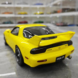 [Polar Master] 1:18 Mazda 1992 RX-7 FD Yellow Model Car Die-Cast