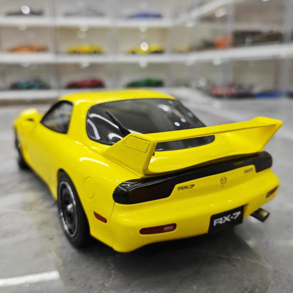 [Polar Master] 1:18 Mazda 1992 RX-7 FD Yellow Model Car Die-Cast