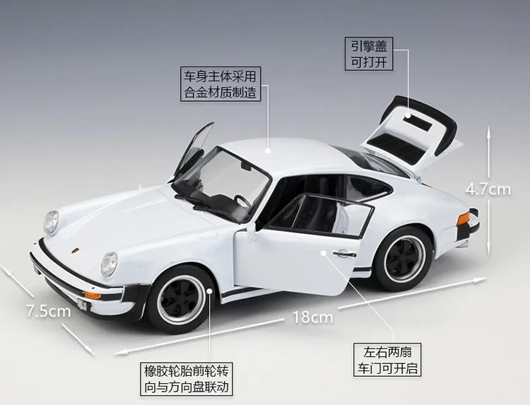 1:24 Porsche 1974 911 Turbo 3.0 Die Cast Model Car