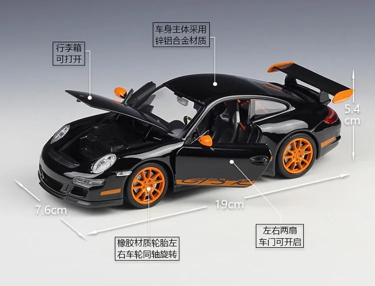 1:24 Porsche 2006 911 GT3 RS(997) Die Cast Model Car