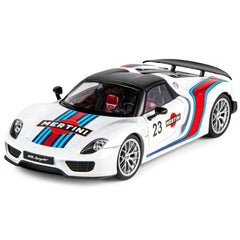 1:18 Porsche 2012 918 Spyder Martini Edition Die Cast Model Car