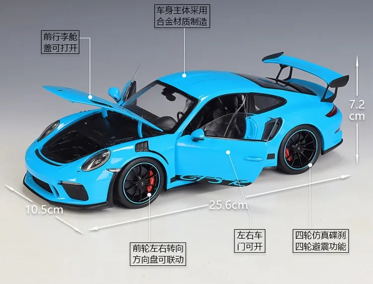 1:18 Porsche 2019 911 GT3 RS Die Cast Model Car