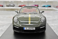 1:18 Porsche 2021 911 992 Targa 4 Die Cast Model Car