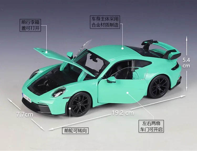 1:24 Porsche 2021 911 GT3 Die Cast Model Car