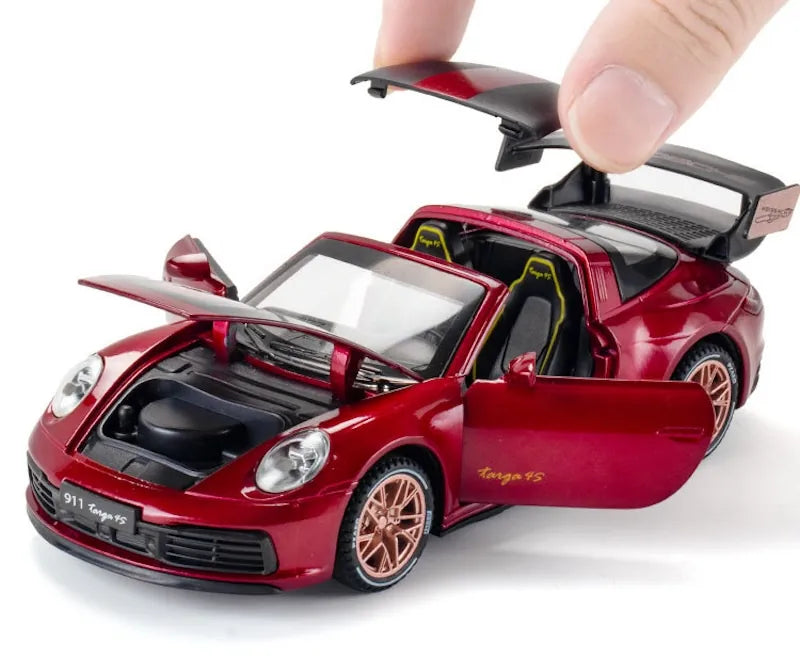 1:32 Porsche 2021 911 Targa 4S Racing Die Cast Model Car