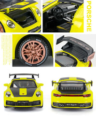 1:32 Porsche 2021 911 Targa 4S Racing Die Cast Model Car