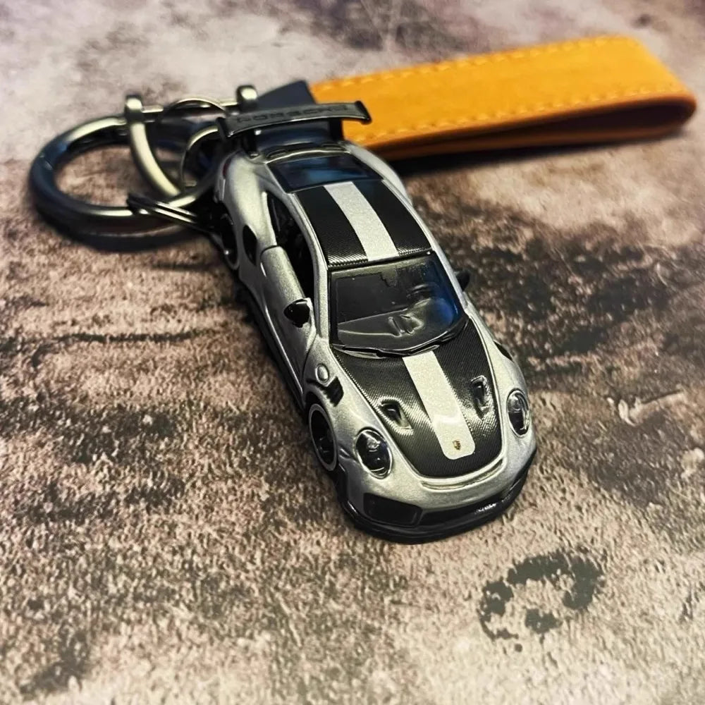 Porsche 911 GT3 RS Keychains 1:64 Model Car Keychain