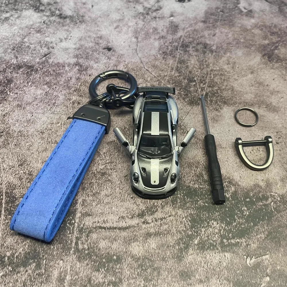 Porsche 911 GT3 RS Keychains 1:64 Model Car Keychain