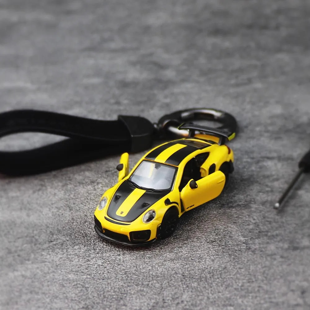 Porsche 911 GT3 RS Keychains 1:64 Model Car Keychain