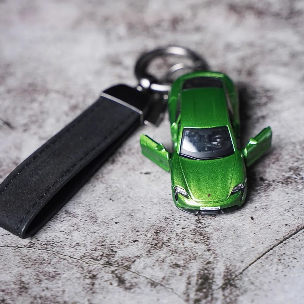 Porsche Taycan Turbo S Keychains 1:64 modelauto Keychain
