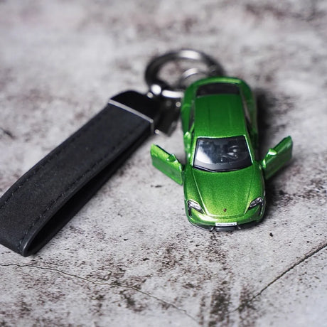 Porsche Taycan Turbo S Keychains 1:64 Model Car Keychain