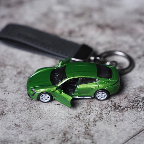 Porsche Taycan Turbo S Keychains 1:64 Model Car Keychain