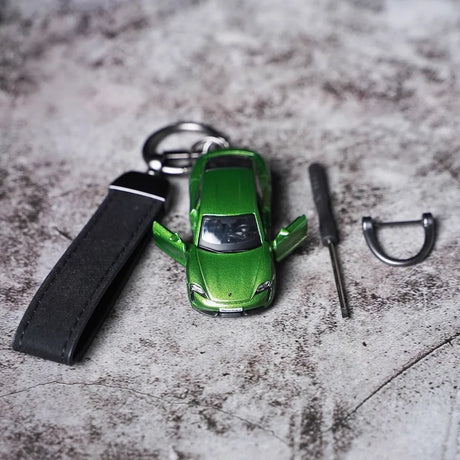 Porsche Taycan Turbo S Keychains 1:64 Model Car Keychain
