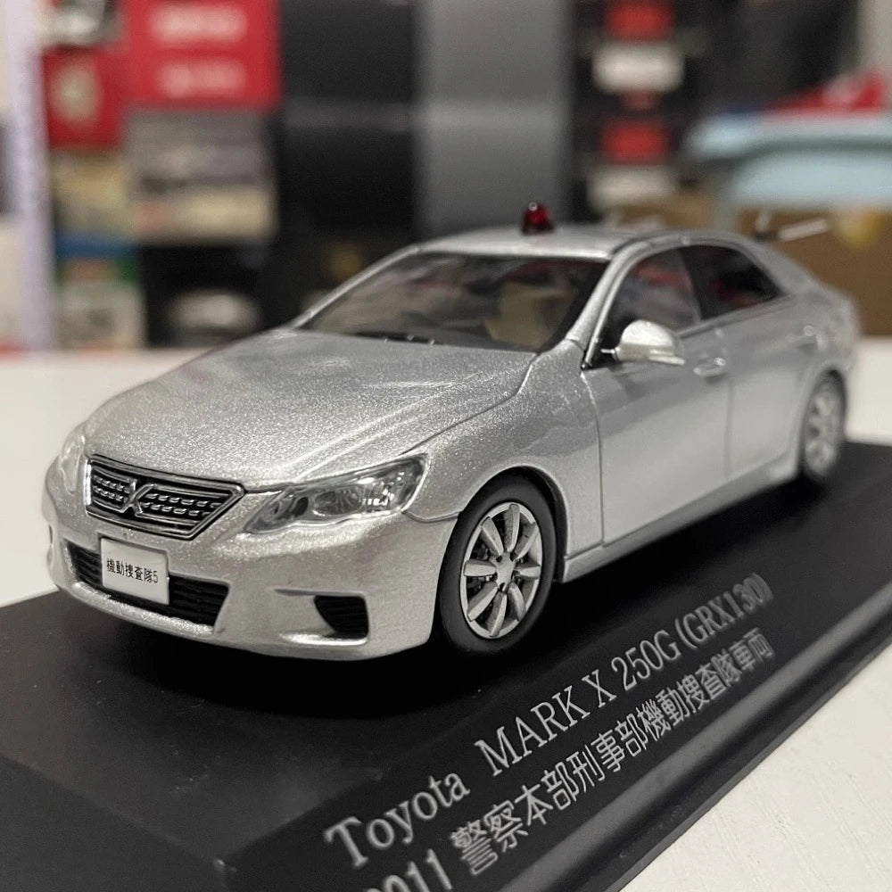 [RAIS] 1:43 Toyota 2011 Mark X GRX130 Police Model Car Die-Cast