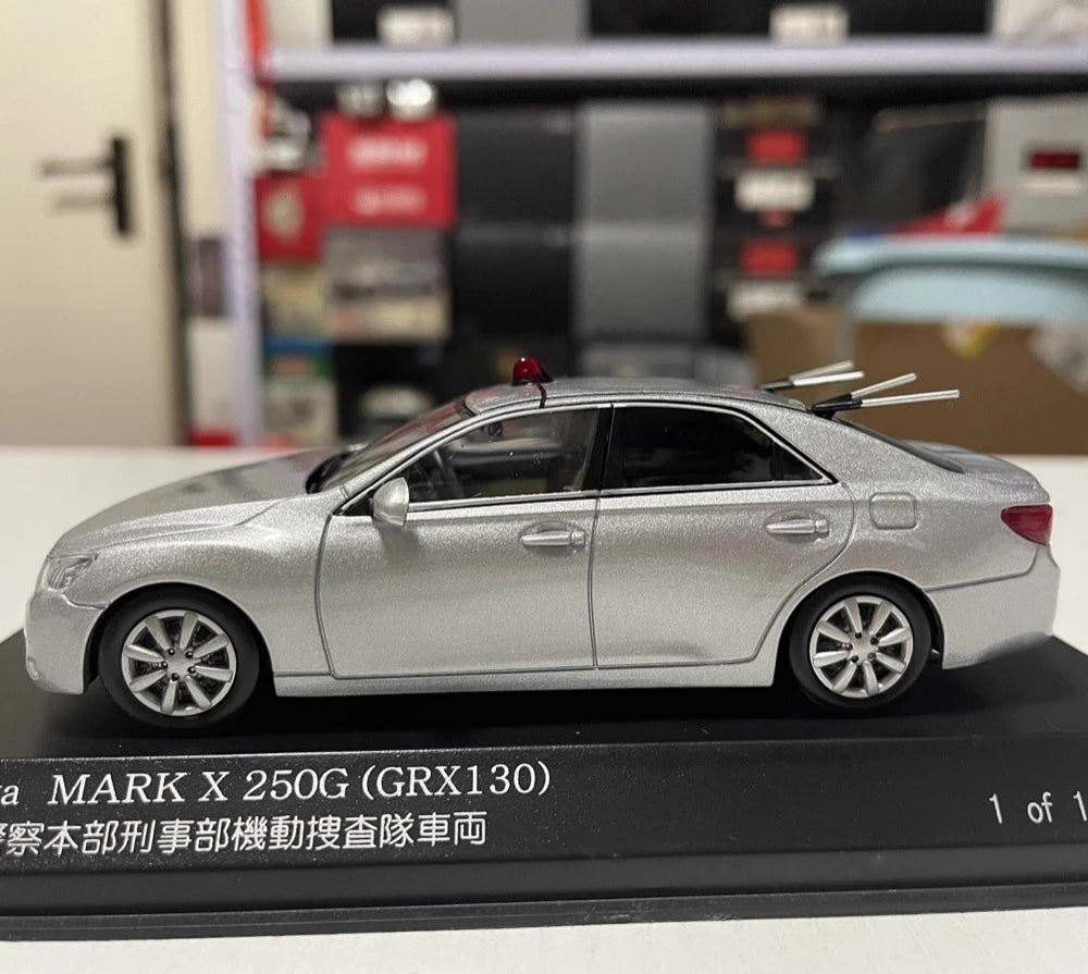 [RAIS] 1:43 Toyota 2011 Mark X GRX130 Police Model Car Die-Cast