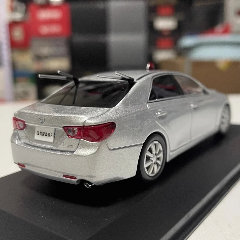 [RAIS] 1:43 Toyota 2011 Mark X GRX130 Police Model Car Die-Cast