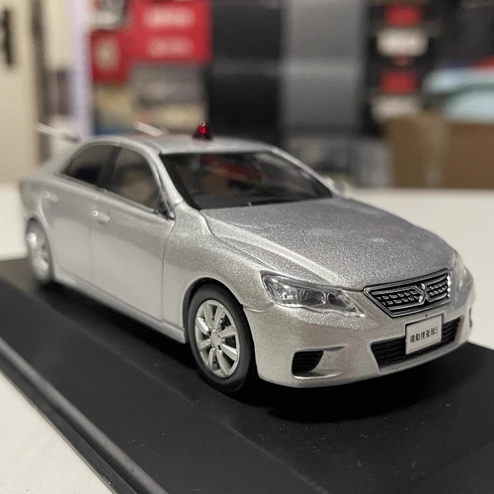 [RAIS] 1:43 Toyota 2011 Mark X GRX130 Police modellino di auto Die-Cast
