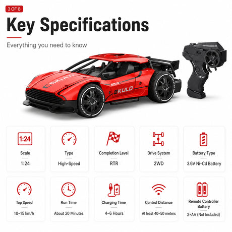 1:24 R/C STK-001 2.4G Drift Racing Car RC Car