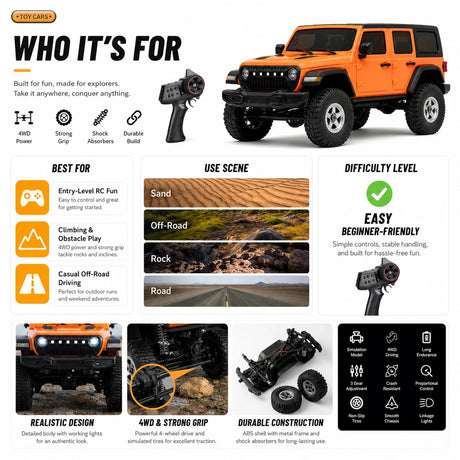 1:18 R/C STK-002 JEEP 2.4G Off-Road Racing Car RC Car