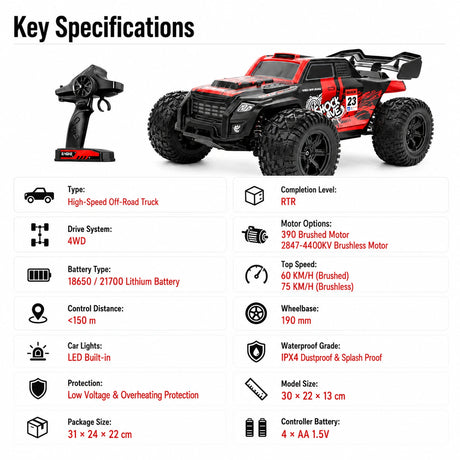 1:18 R/C STK-004 2.4G Off-Road Racing Car RC Car